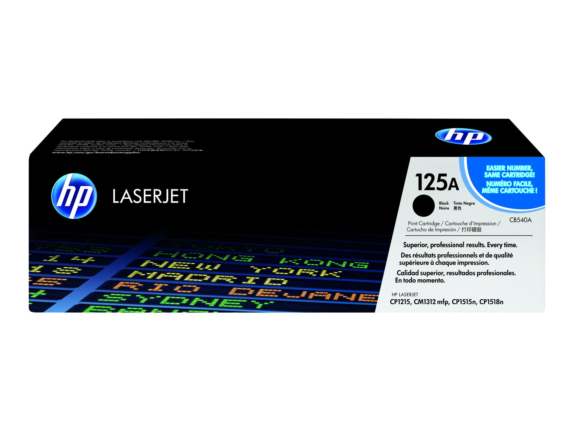 HP 125A - Negro - original - LaserJet - cartucho de tóner (CB540A) - para Color LaserJet CM1312 MFP, CP1215, CP1217, CP1515n, CP1518ni-11