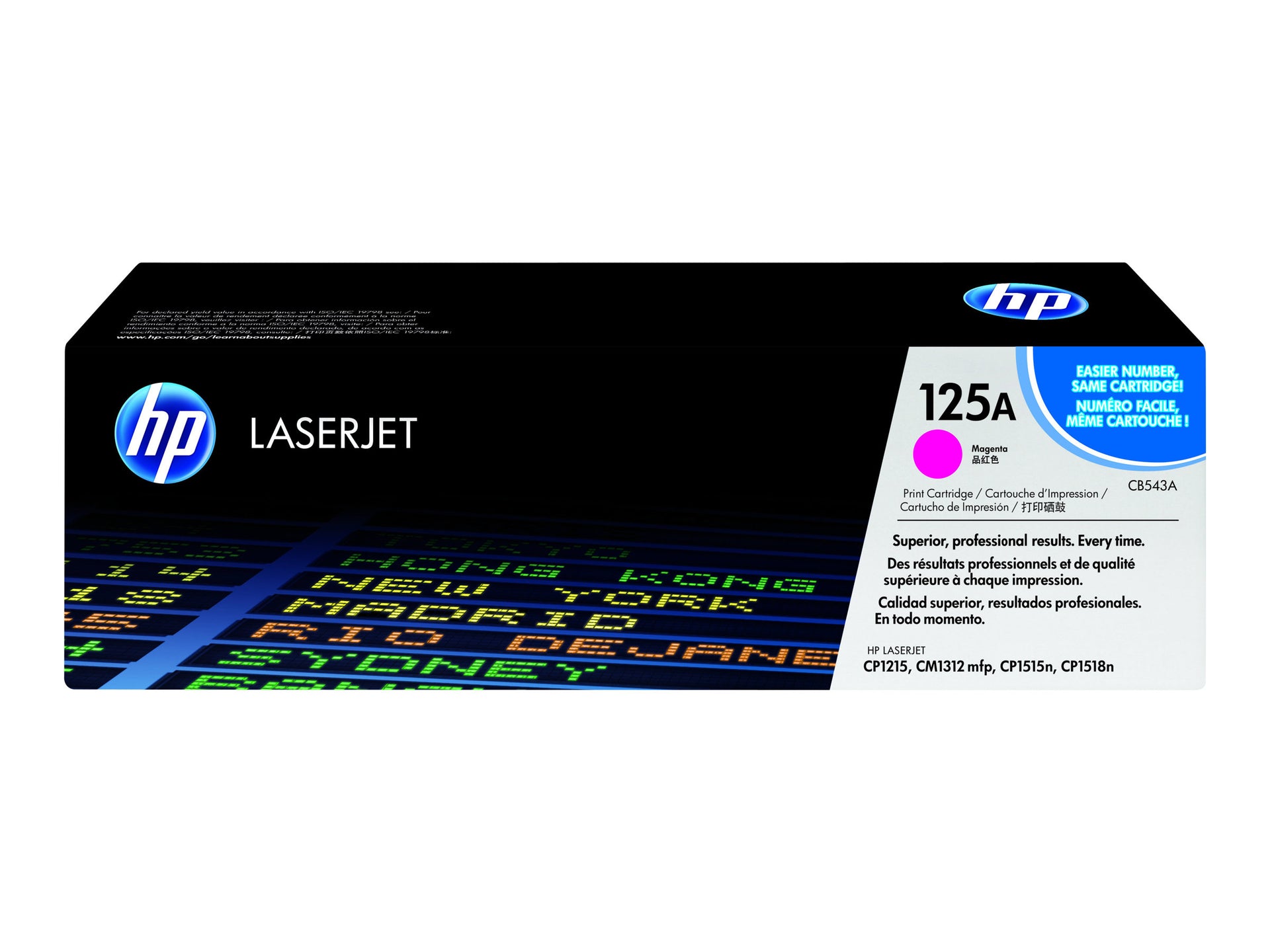 HP 125A - Magenta - original - LaserJet - cartucho de tóner (CB543A) - para Color LaserJet CM1312 MFP, CP1215, CP1217, CP1515n, CP1518ni