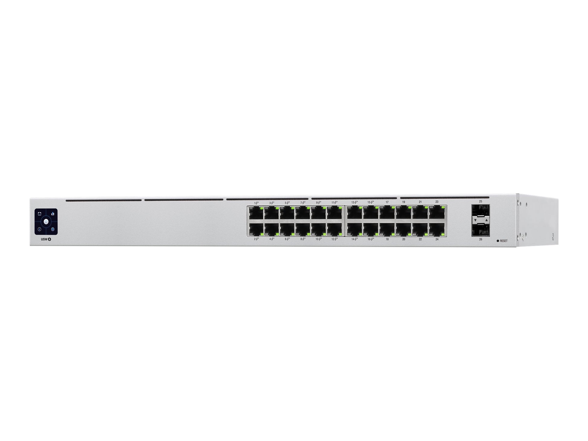Ubiquiti UniFi Switch USW-24-POE - Conmutador - Gestionado - 24 x 10/100/1000 (16 PoE+) + 2 x Gigabit SFP - montaje en rack, sobremesa - PoE++ (95 W)-6