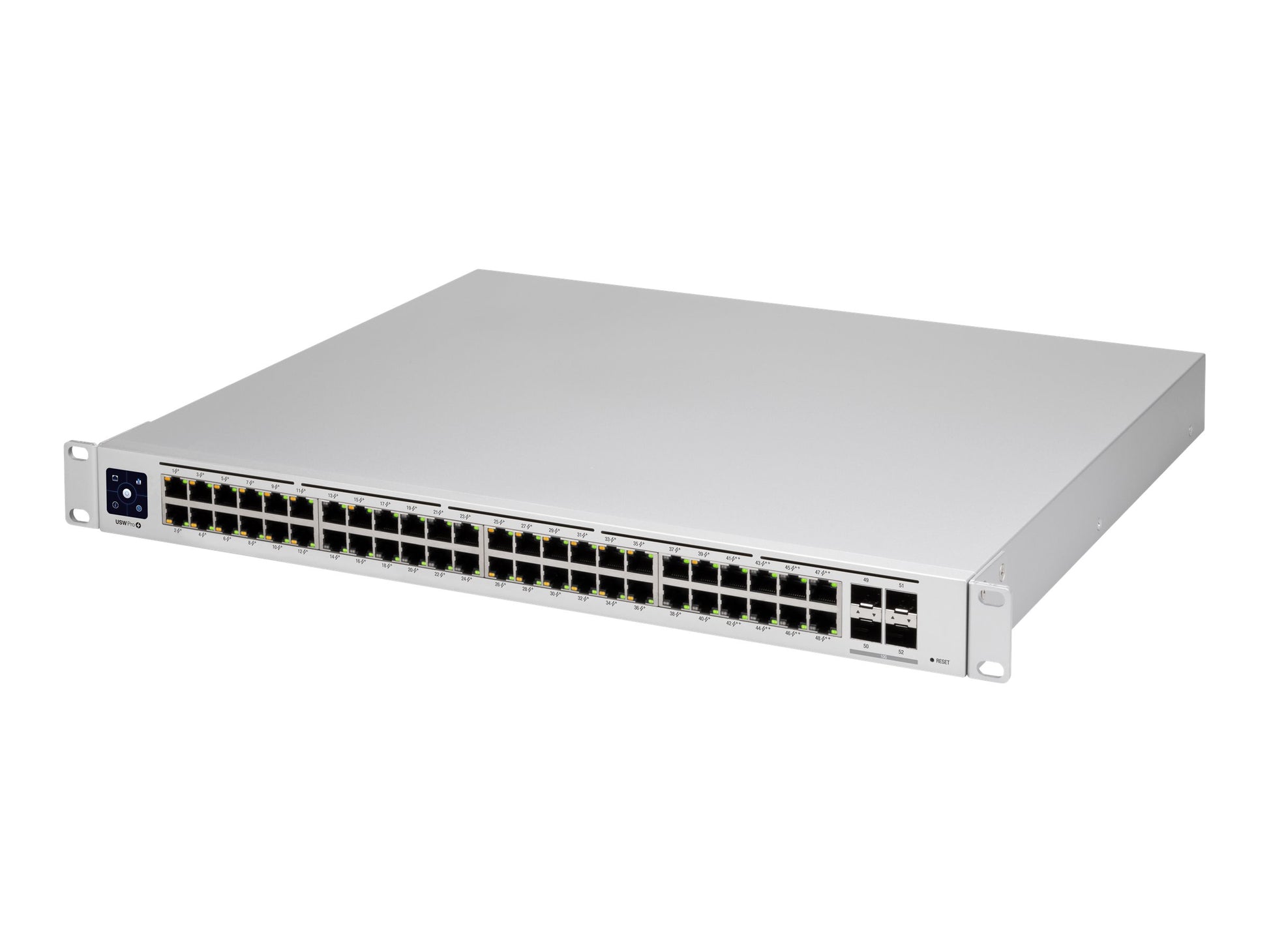 Ubiquiti UniFi Switch USW-PRO-48-POE - Conmutador - Gestionado - 48 x 10/100/1000 (40 PoE+, 8 PoE++) + 4 x 10Gb Ethernet SFP+ - montaje en rack - PoE++ (600 W) - CA 120/230 V / DC 11,5/52 V-3