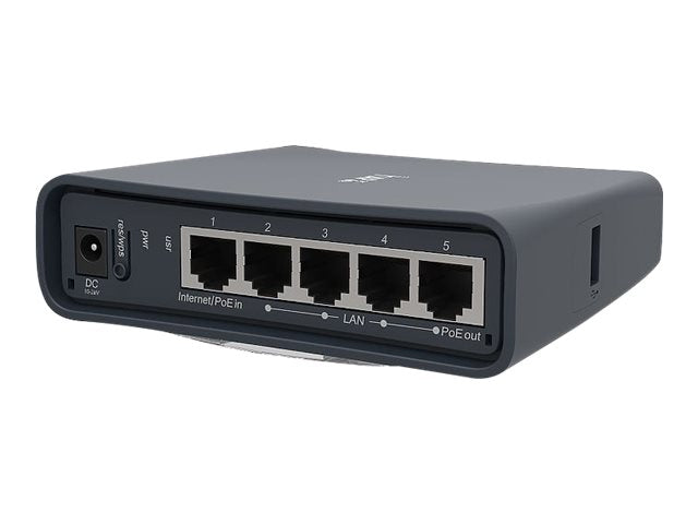 MikroTik RouterBOARD hAP ac lite RB952UI-5AC2ND - Punto de acceso inalámbrico - 100Mb LAN - Wi-Fi 5 - 2.4 GHz, 5 GHz - alimentación cc Blanco-12