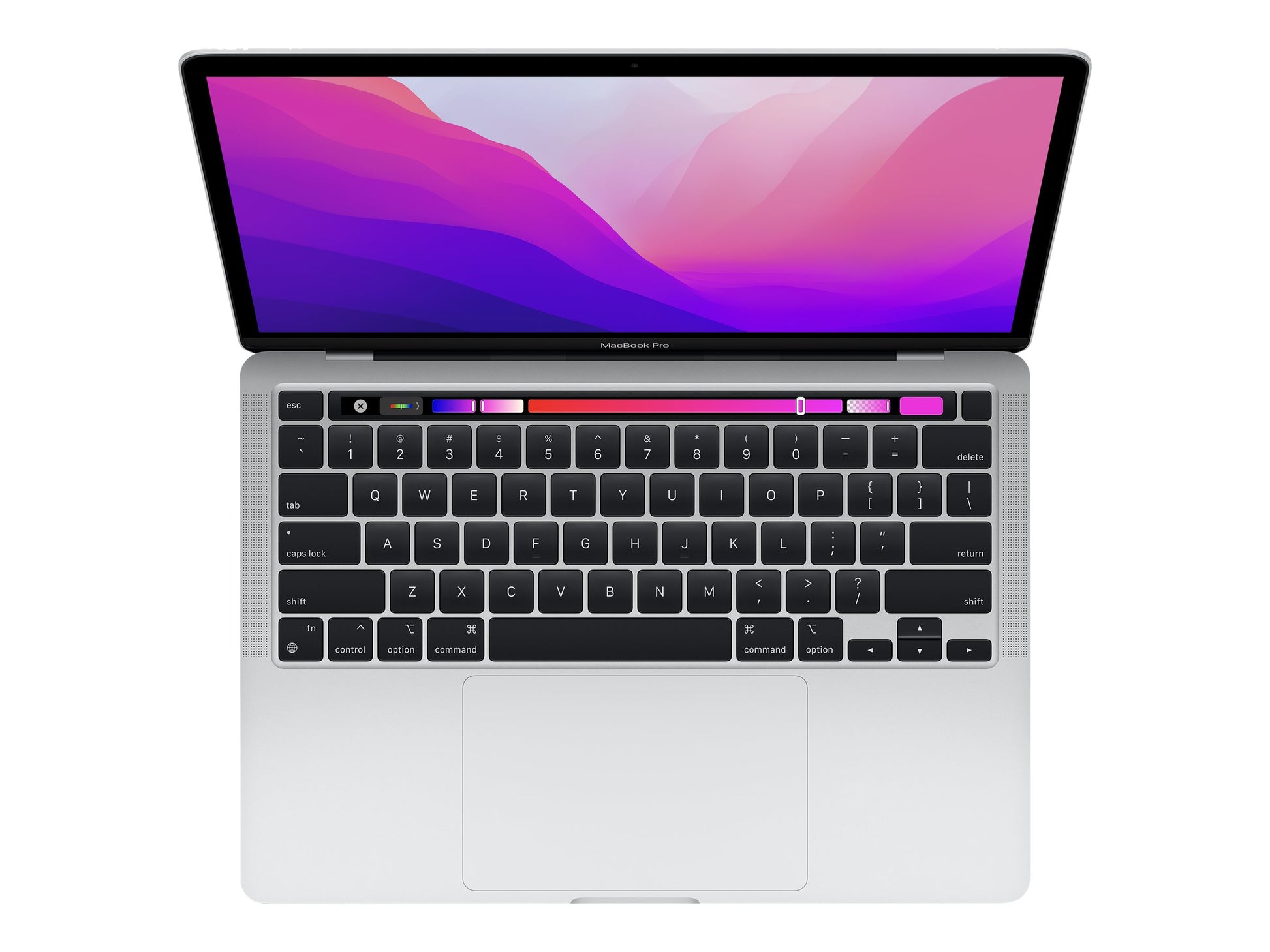 Apple MacBook Pro - M2 - M2 10-core GPU - 8 GB RAM - 256 GB SSD - 13.3" IPS 2560 x 1600 (WQXGA) - Wi-Fi 6 - plata - kbd: EE. UU.-10