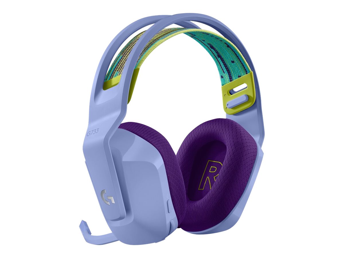 Logitech G733 LIGHTSPEED Wireless RGB Gaming Headset - Auricular - 7.1 canales - tamaño completo - 2,4 GHz - inalámbrico - lila-7