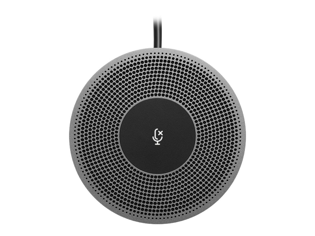 Logitech EXPANSION MIC FOR MEETUP - Micrófono - para Small Room Solution for Google Meet, for Microsoft Teams Rooms, for Zoom Rooms-1