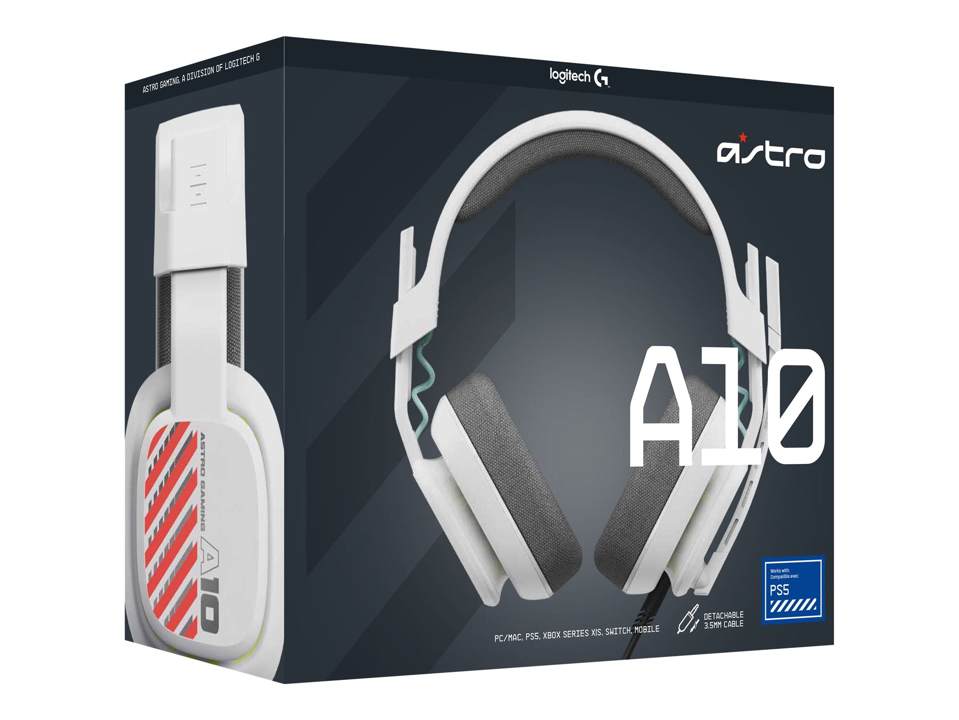 ASTRO Gaming A10 Gen 2 - Auricular - tamaño completo - cableado - blanco-14