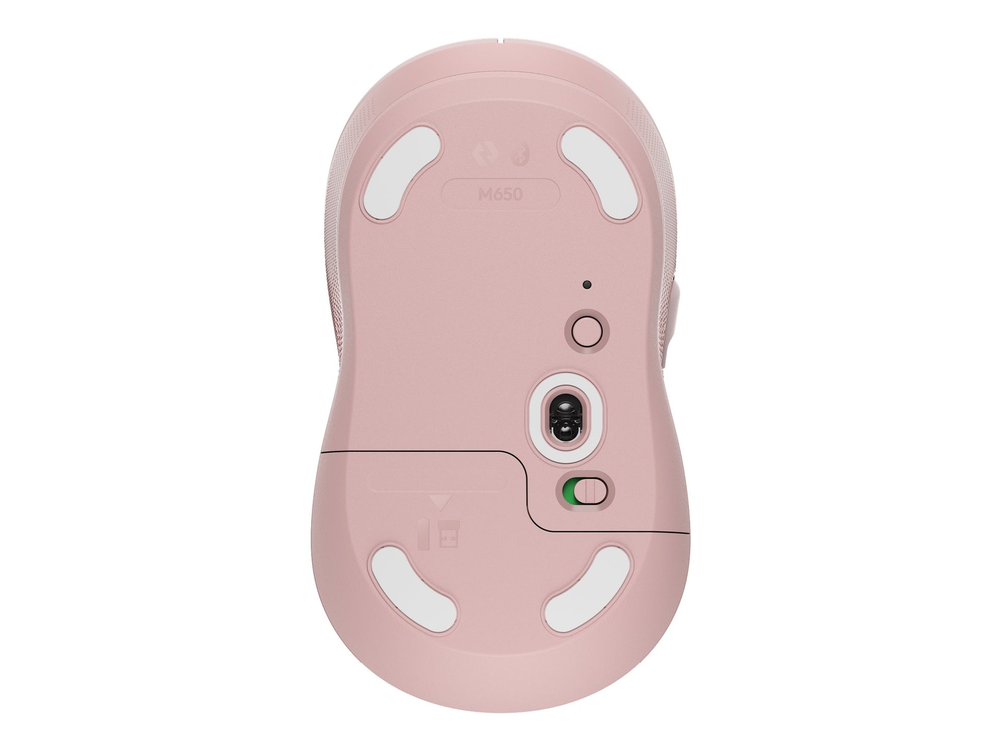 Logitech Signature M650 - Ratón - manos pequeñas - diestro y zurdo - inalámbrico - 2.4 GHz, Bluetooth - receptor de USB Logitech Logi Bolt - rosa-7