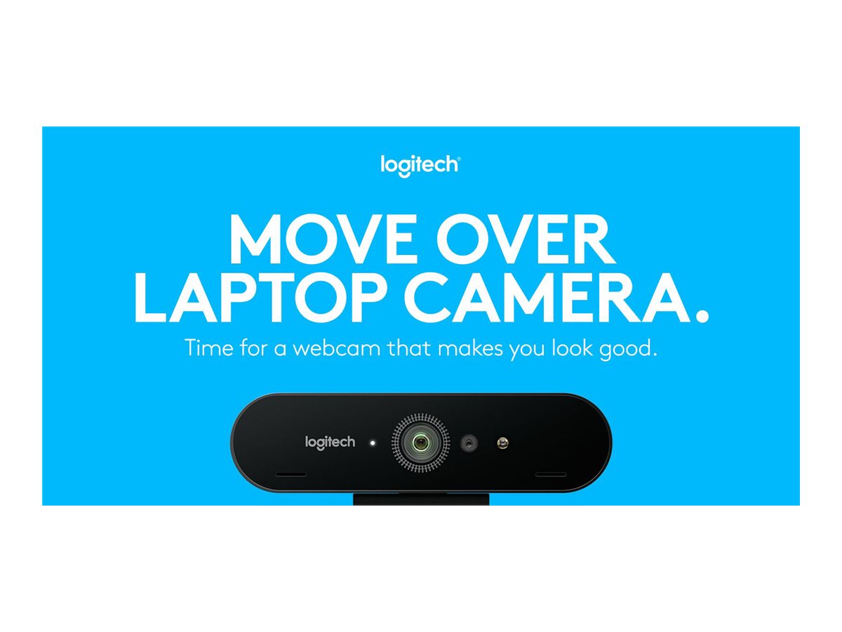 Logitech BRIO 4K Ultra HD webcam - Webcam - color - 4096 x 2160 - audio - USB-3