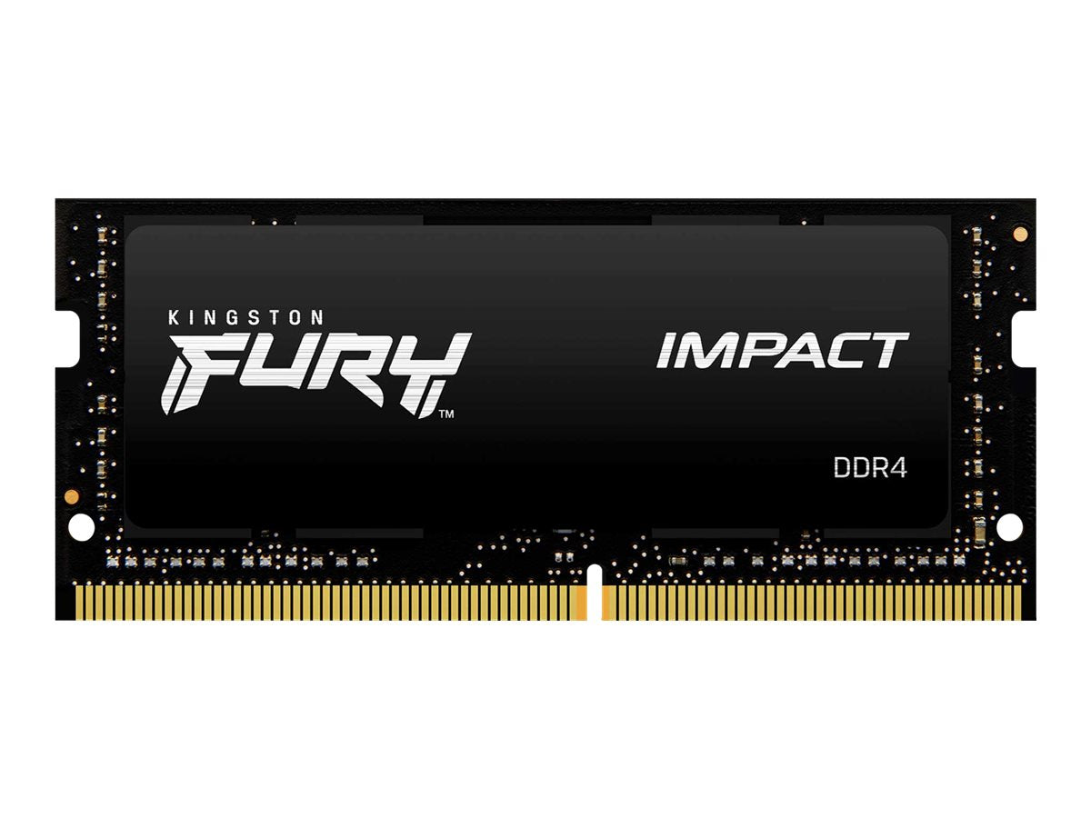 Kingston FURY Impact - DDR4 - módulo - 16 GB - SO-DIMM de 260 contactos - 3200 MHz / PC4-25600 - CL20 - 1.2 V - sin búfer - no ECC - negro-4