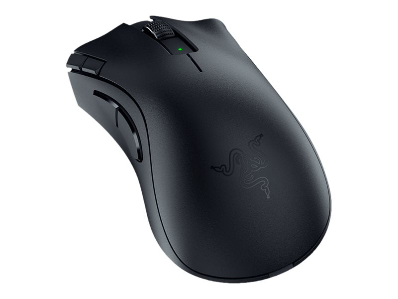 Razer DeathAdder V2 X HyperSpeed - Ratón - ergonómico - diestro - óptico - 7 botones - inalámbrico - 2.4 GHz, Bluetooth - receptor inalámbrico USB-2