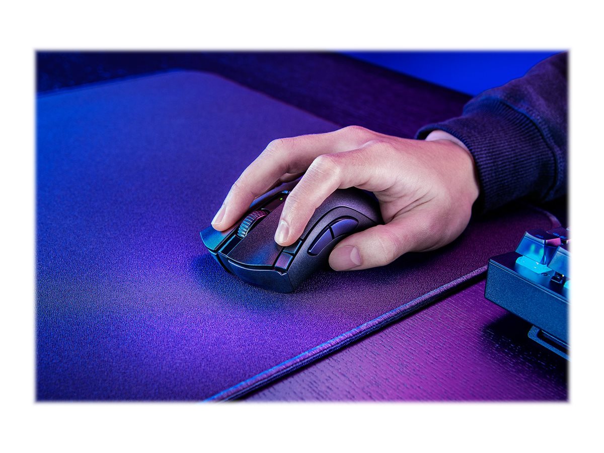 Razer DeathAdder V2 X HyperSpeed - Ratón - ergonómico - diestro - óptico - 7 botones - inalámbrico - 2.4 GHz, Bluetooth - receptor inalámbrico USB-12