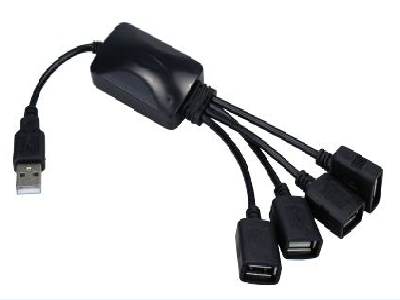 Xtech - USB cable - 4 pin USB Type A - to 4 USB hub adapt-1
