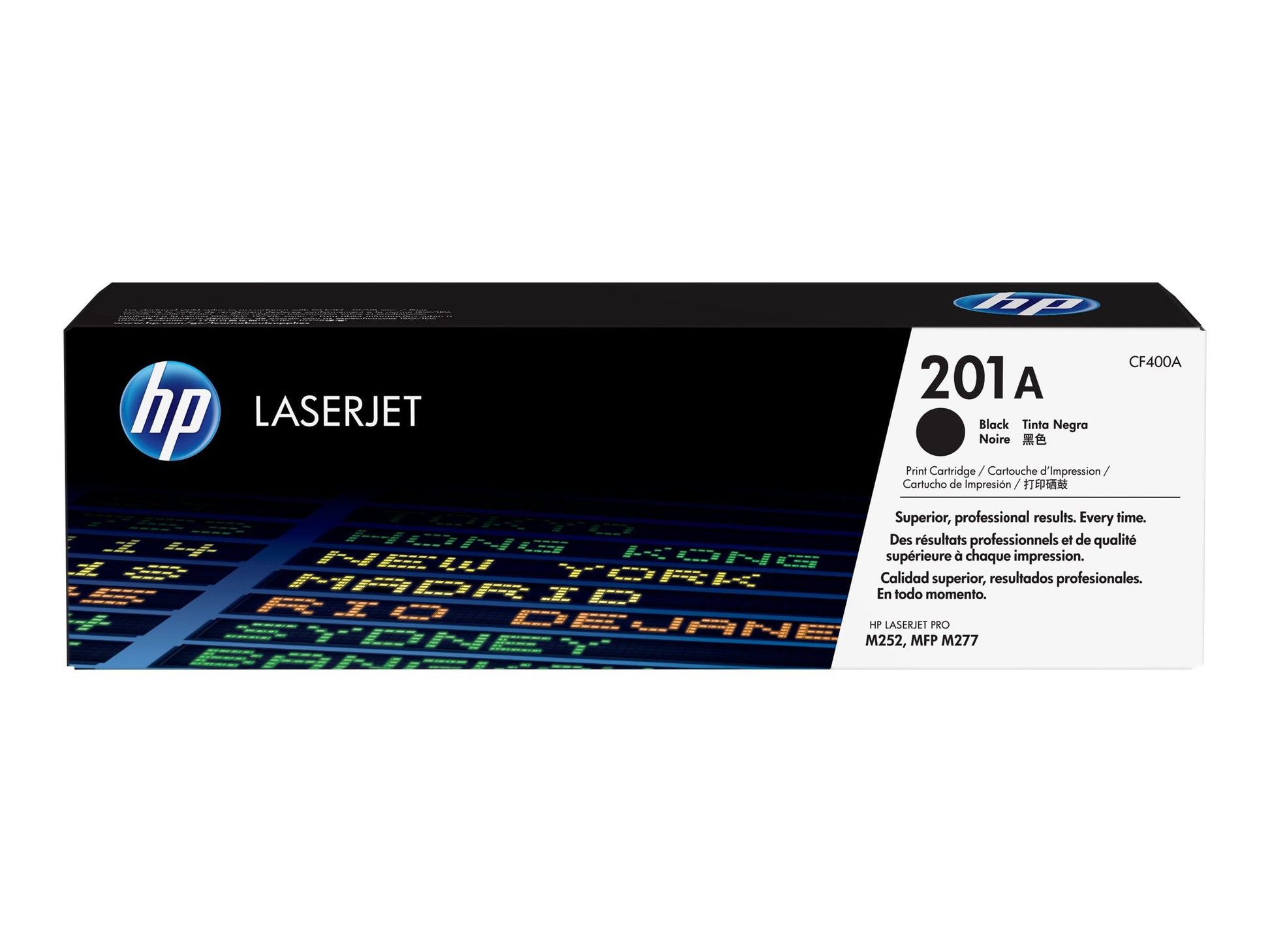 HP 201A - Negro - original - LaserJet - cartucho de tóner (CF400A) - para Color LaserJet Pro M252dn, M252dw, M252n, MFP M277c6, MFP M277dw, MFP M277n-2