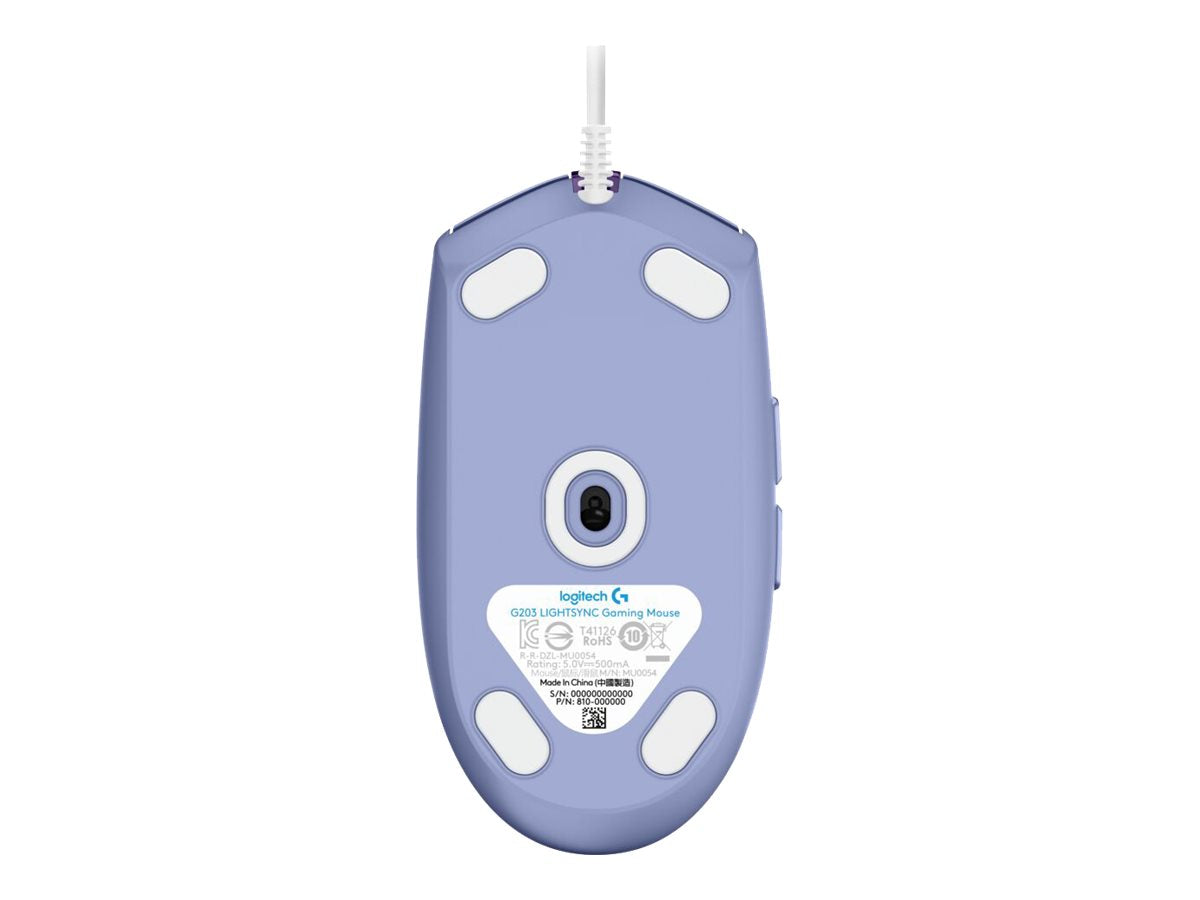 Logitech Gaming Mouse G203 LIGHTSYNC - Ratón - óptico - 6 botones - cableado - USB - lila-5