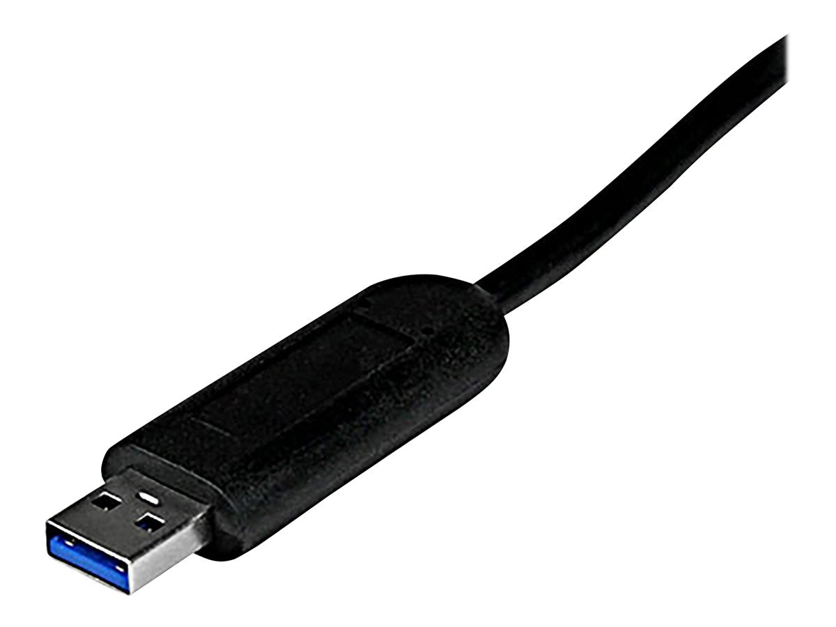 StarTech.com Adaptador Concentrador Hub Ladrón USB 3.0 Super Speed 4 Puertos Salidas Portátil para Laptop Ordenador - Negro - Hub - 4 x SuperSpeed USB 3.0 - sobremesa - para P/N: FCREADMICRO3, MSDREADU3CA-6
