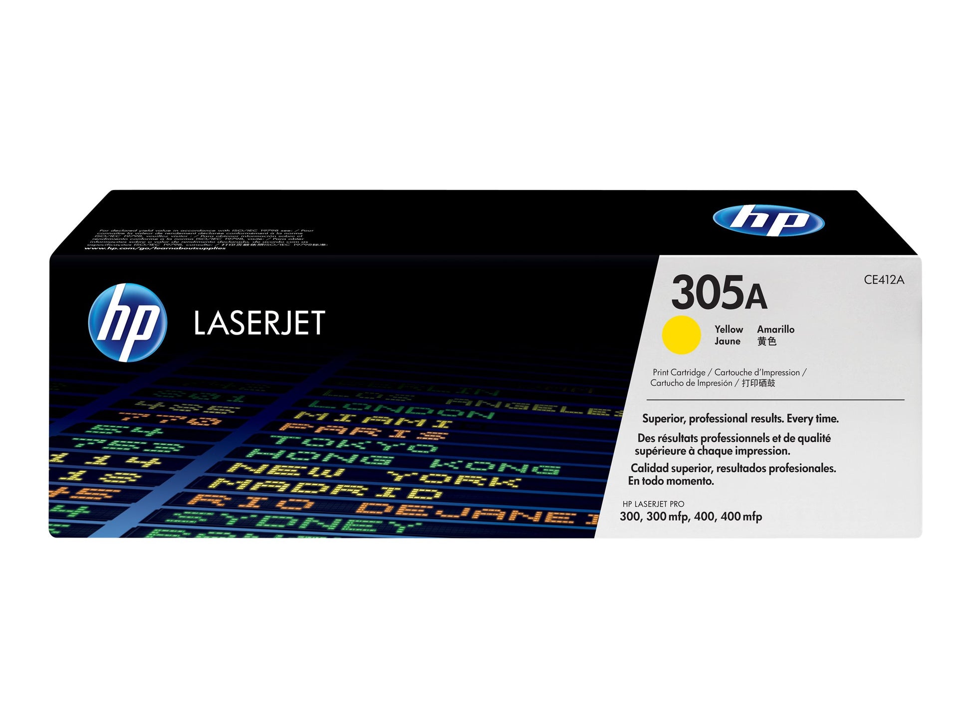 HP 305A - Amarillo - original - LaserJet - cartucho de tóner (CE412A) - para LaserJet Pro 300 M351, 400 M451, MFP M375, MFP M475-2
