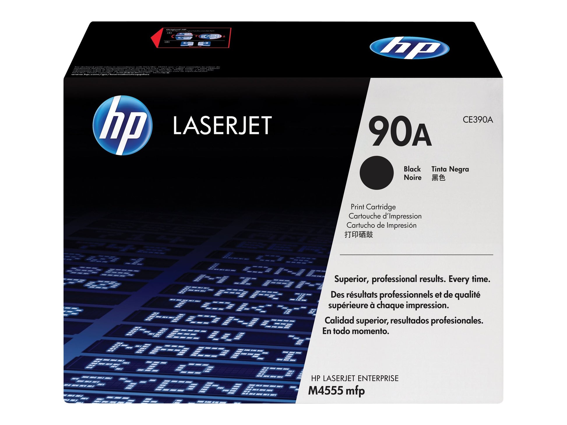 HP 90A - Negro - original - LaserJet - cartucho de tóner (CE390A) - para LaserJet Enterprise 600 M602dn, 600 M602m, 600 M602n, 600 M602x, M4555 MFP, M603xh-9