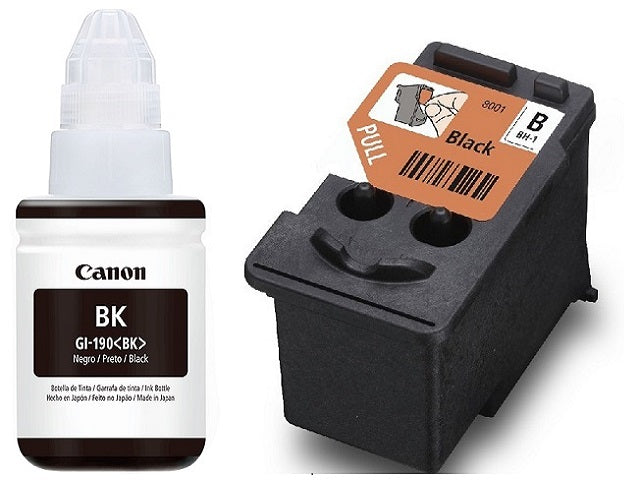 Canon - Cartucho de tinta - Negro + Botella de tinta negra-3