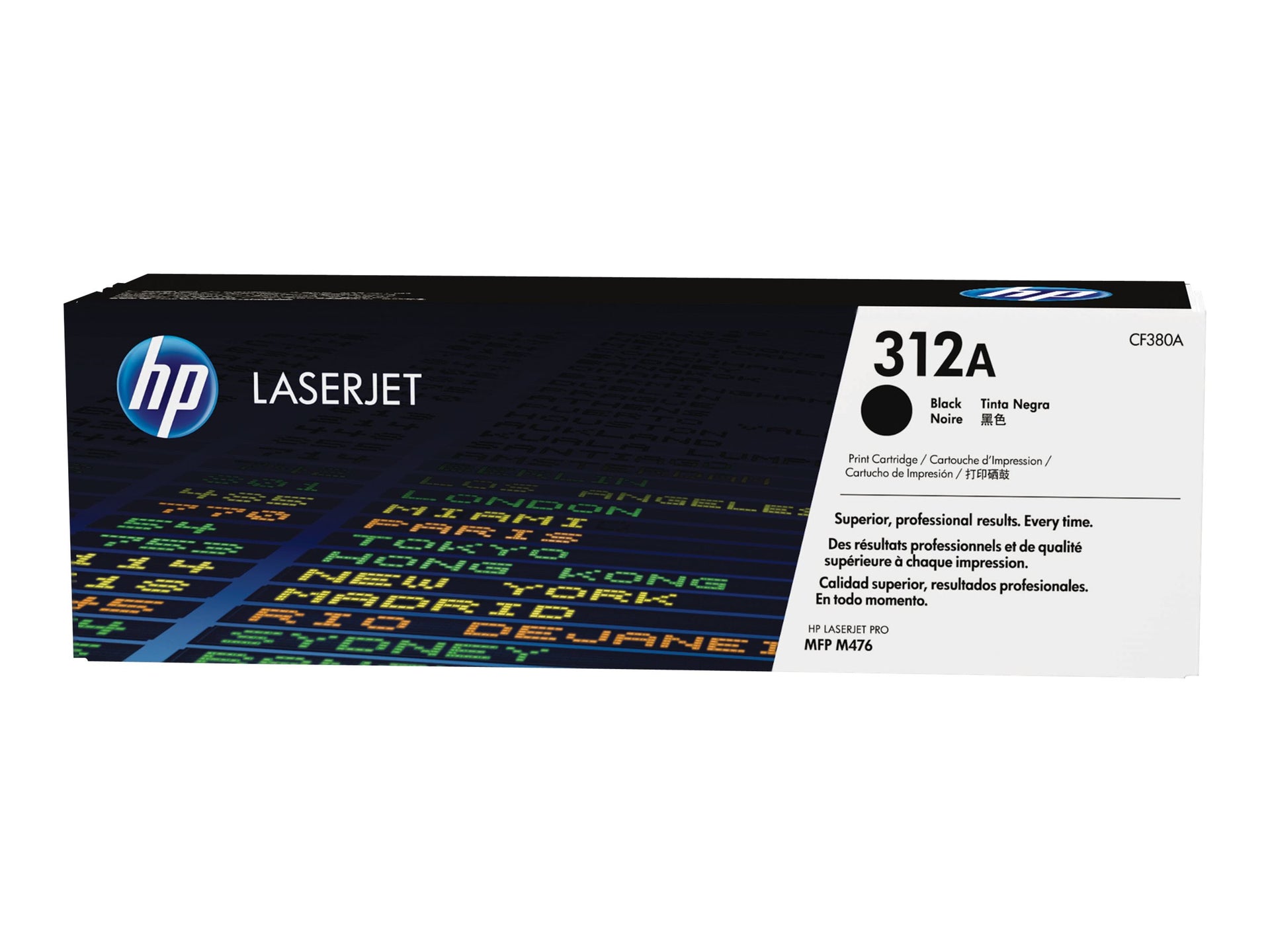 HP 312A - Negro - original - LaserJet - cartucho de tóner (CF380A) - para Color LaserJet Pro MFP M476dn, MFP M476dw, MFP M476nw