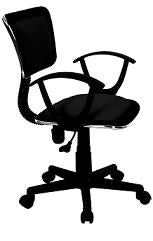 Xtech Roma - Silla - secretario - reposabrazos - inclinación - giratorio - plástico, metal, espuma, contrachapado, tejido - negro-4