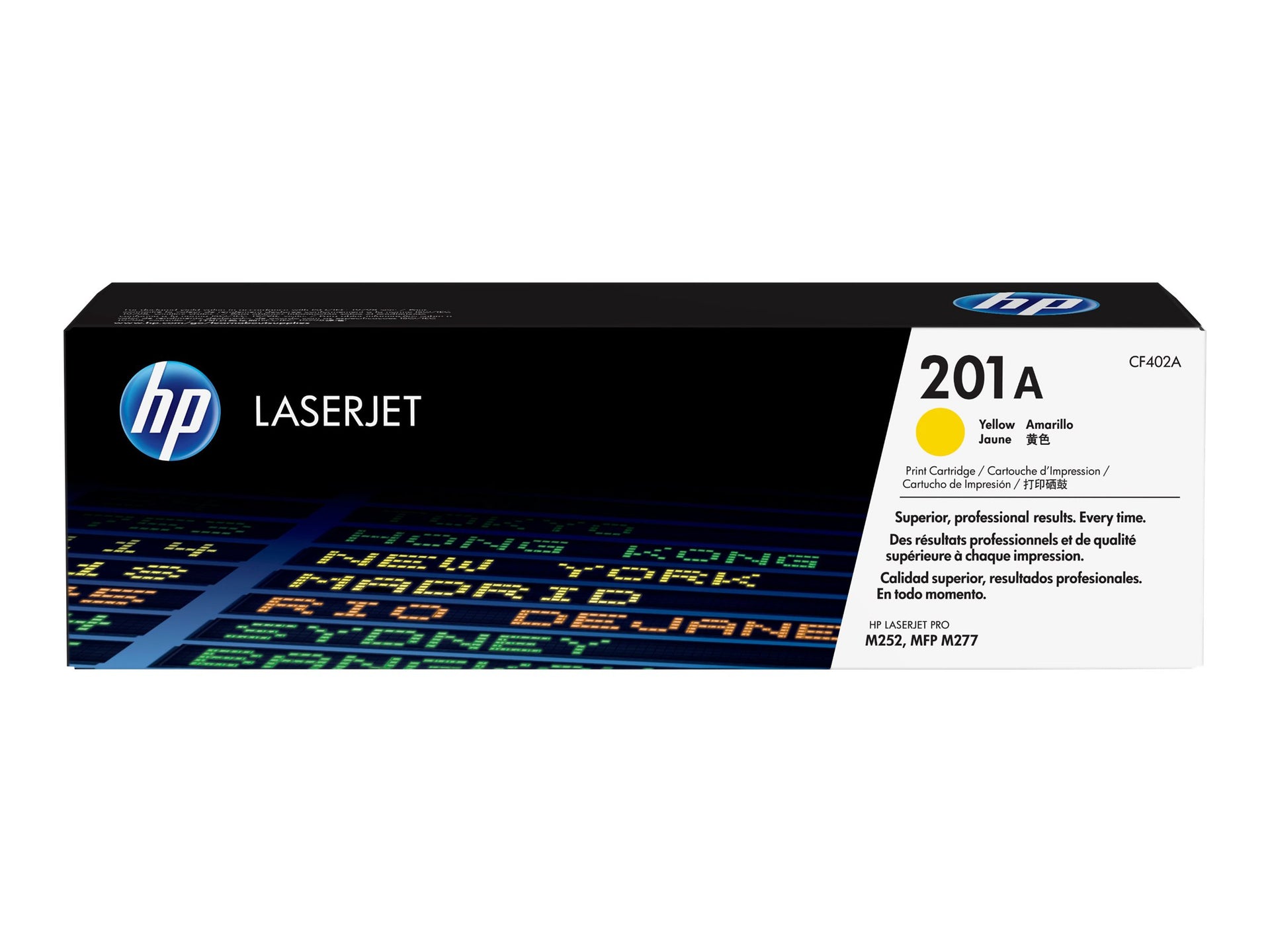 HP 201A - Amarillo - original - LaserJet - cartucho de tóner (CF402A) - para Color LaserJet Pro M252dn, M252dw, M252n, MFP M277c6, MFP M277dw, MFP M277n