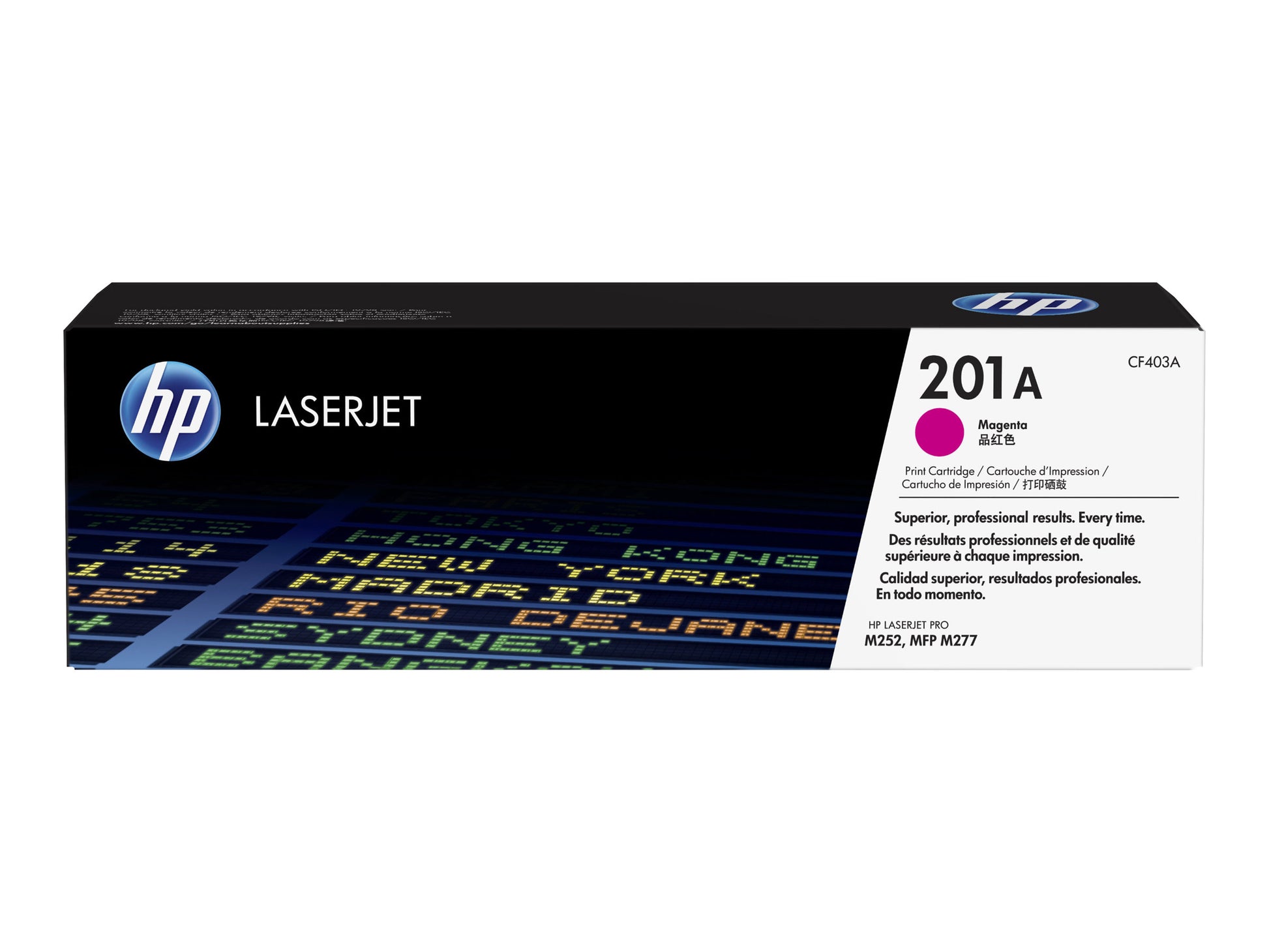 HP 201A - Magenta - original - LaserJet - cartucho de tóner (CF403A) - para Color LaserJet Pro M252dn, M252dw, M252n, MFP M277c6, MFP M277dw, MFP M277n-3
