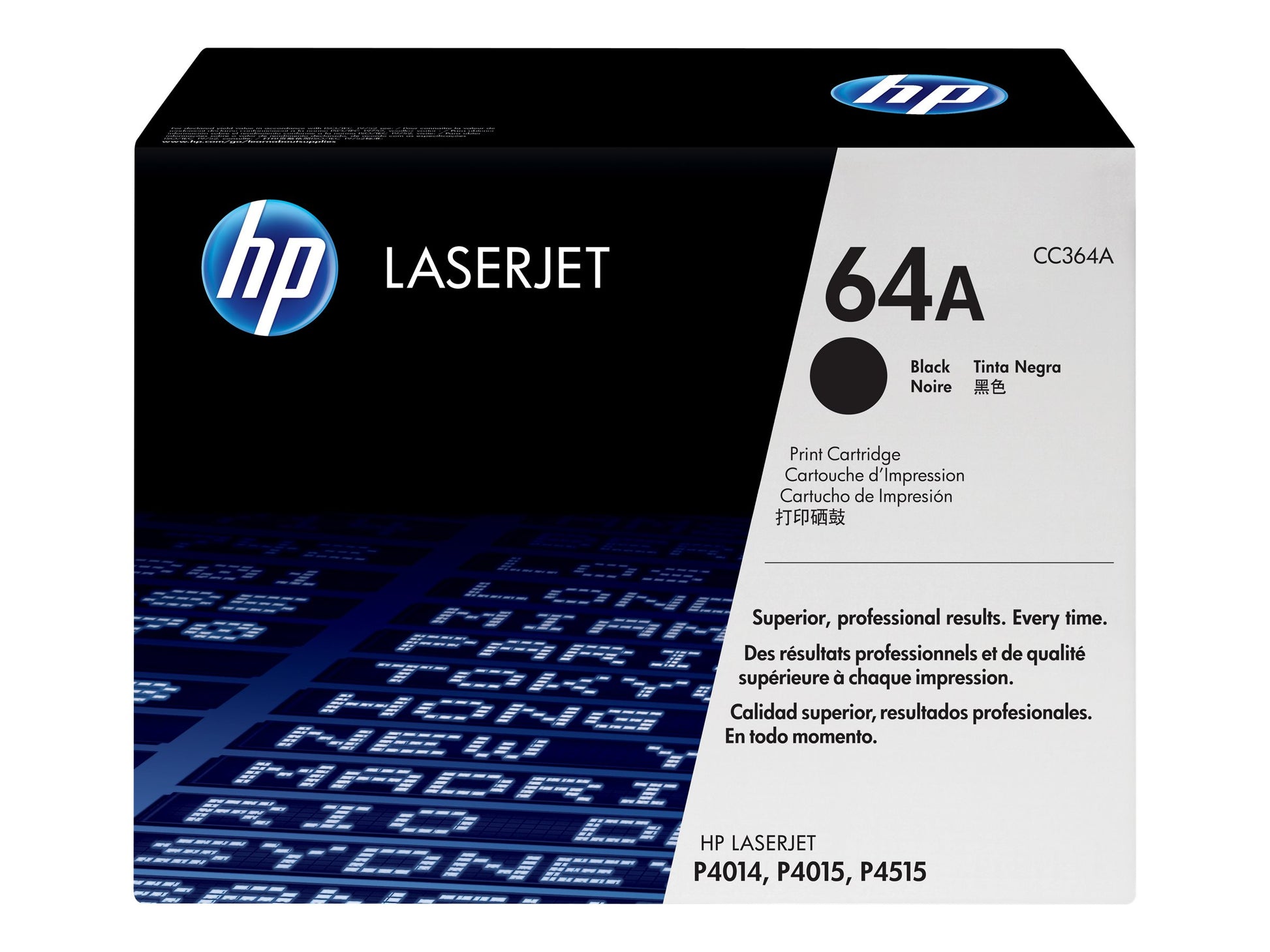 HP 64A - Negro - original - LaserJet - cartucho de tóner (CC364A) - para LaserJet P4014, P4015, P4515-6