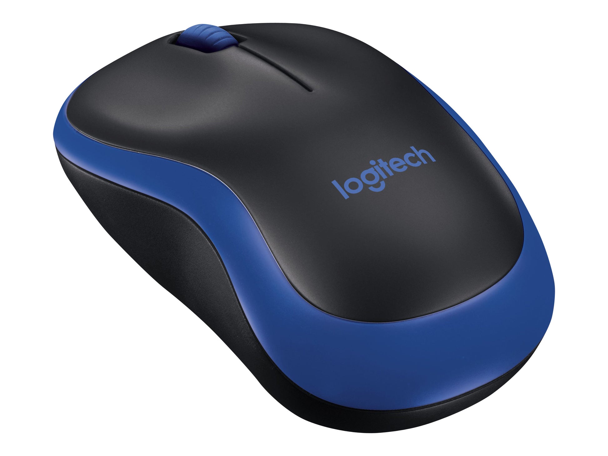 Logitech M185 - Ratón - diestro y zurdo - óptico - inalámbrico - 2.4 GHz - receptor inalámbrico USB - azul-1