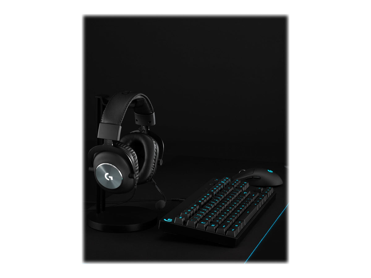 Logitech G Pro X with Blue VO!CE Technology - Auricular - tamaño completo - cableado - conector de 3,5 mm - aislamiento de ruido - negro-11
