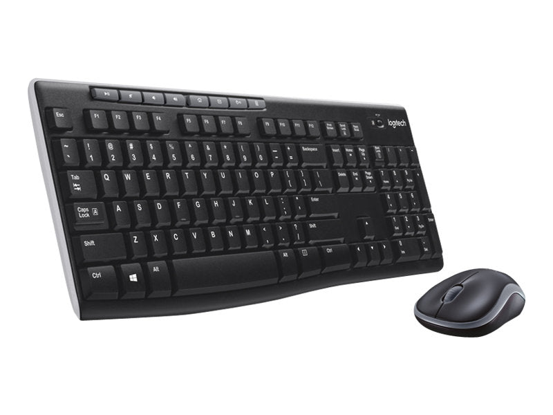 Logitech MK270 Wireless Combo - Juego de teclado y ratón - inalámbrico - 2.4 GHz - inglés - negro