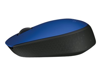 Logitech M170 - Ratón - diestro y zurdo - inalámbrico - 2.4 GHz - receptor inalámbrico USB - azul