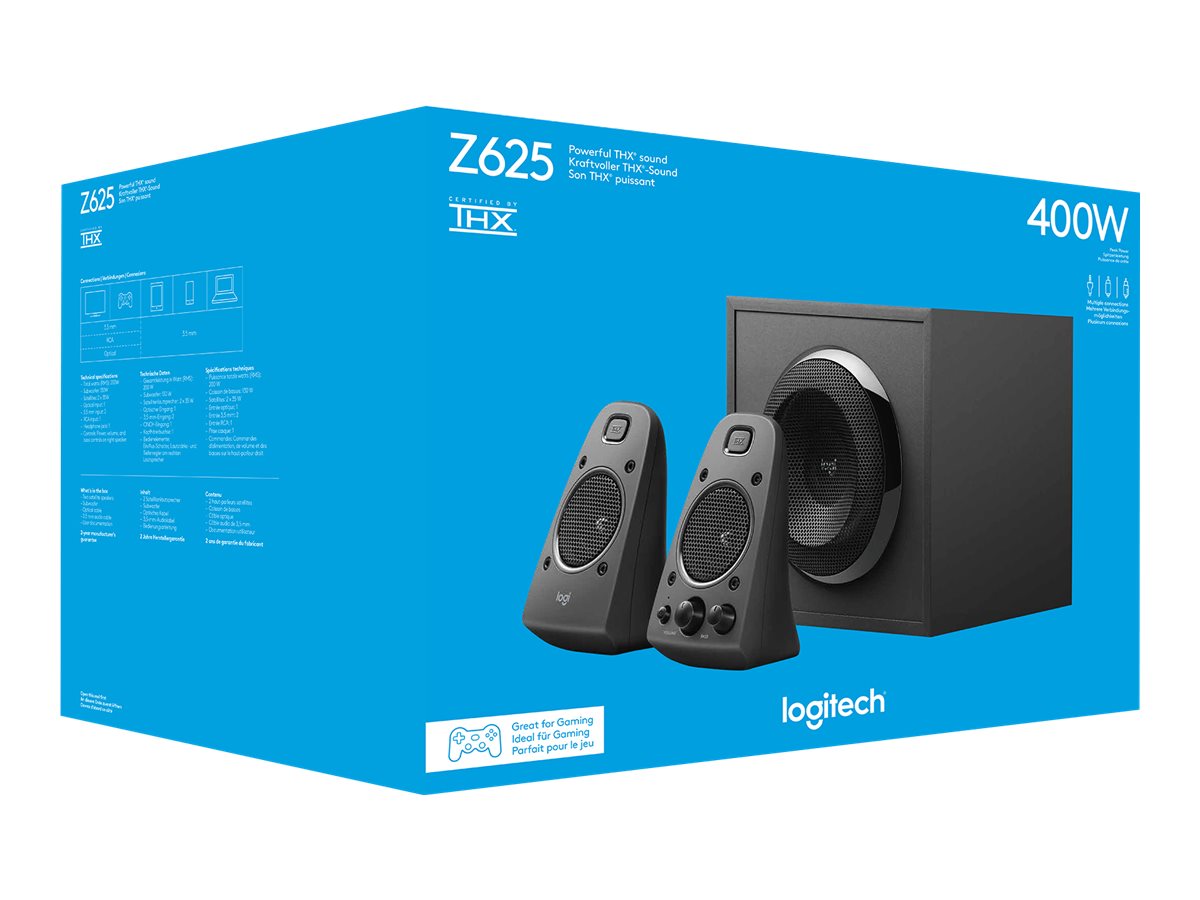 Logitech Z625 - Sistema de altavoces - canal 2.1 - 200 vatios (Total)