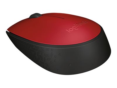 Logitech M170 - Ratón - diestro y zurdo - inalámbrico - 2.4 GHz - receptor inalámbrico USB - rojo-6