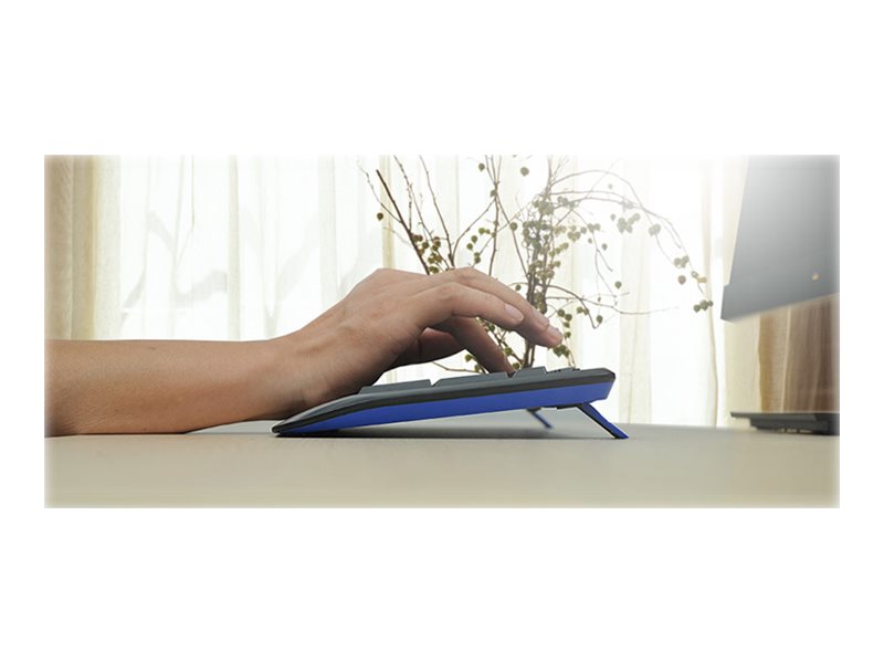 Logitech Wireless Combo MK345 - Juego de teclado y ratón - inalámbrico - 2.4 GHz - QWERTY - español - negro, azul-9