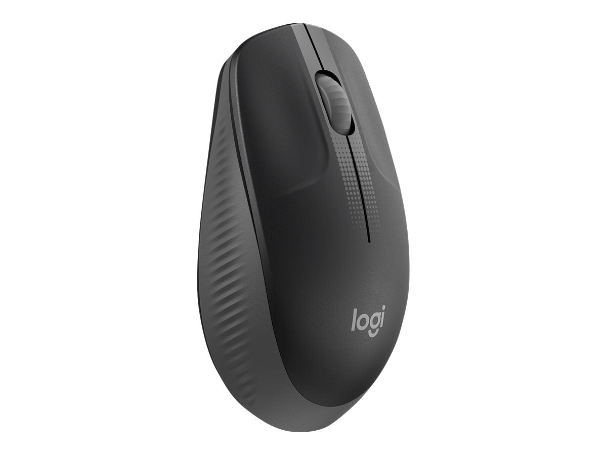 Logitech M190 - Ratón - óptico - 3 botones - inalámbrico - receptor inalámbrico USB - carbón