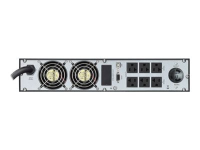 APC Easy UPS On-Line SRV3KRA - UPS (montaje en bastidor) - CA 120 V - 2400 vatios - 3000 VA - RS-232, USB - conectores de salida: 7 - 2U - 19" - con kit del riel-1