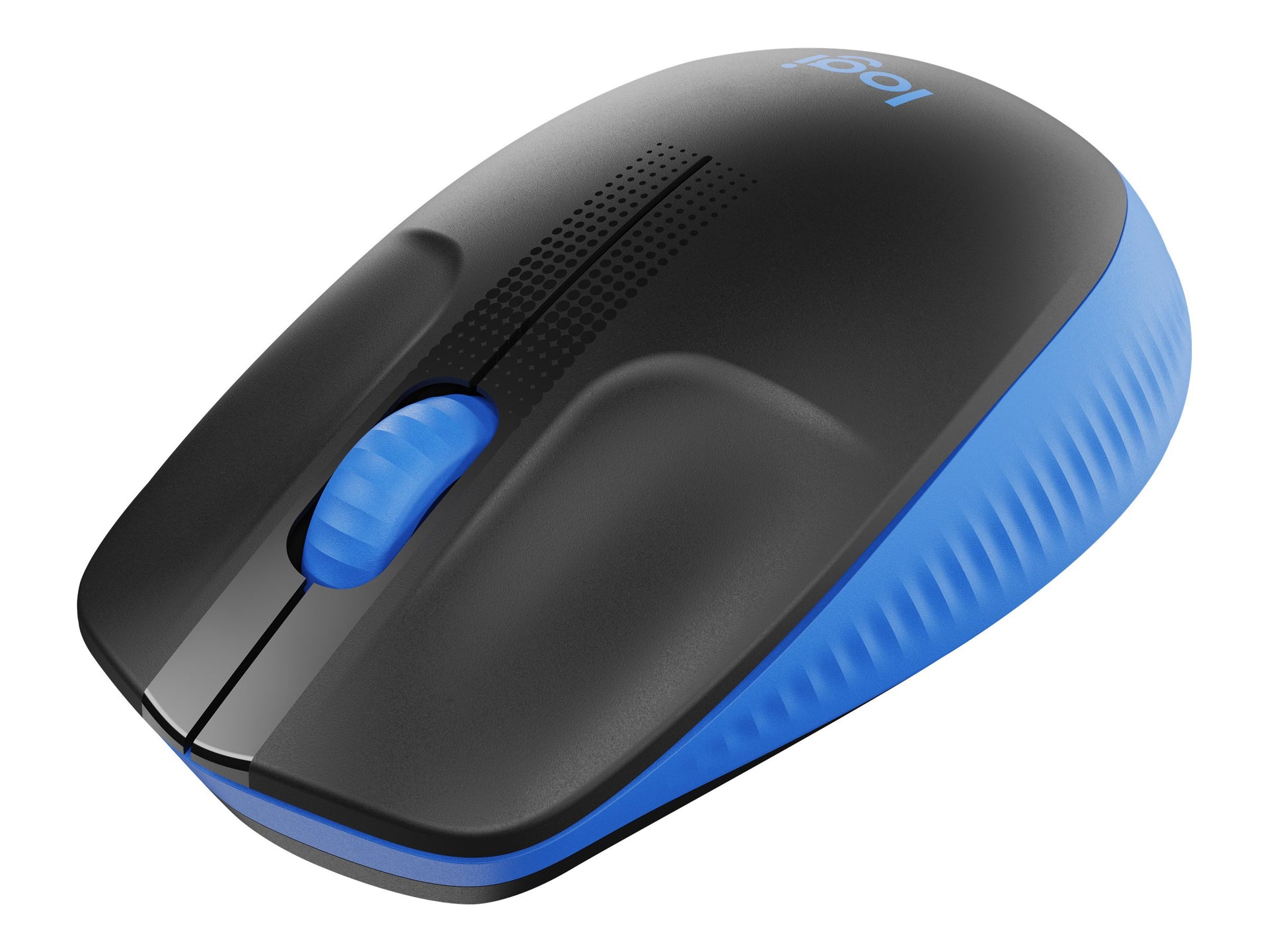 Logitech M190 - Ratón - óptico - 3 botones - inalámbrico - receptor inalámbrico USB - azul