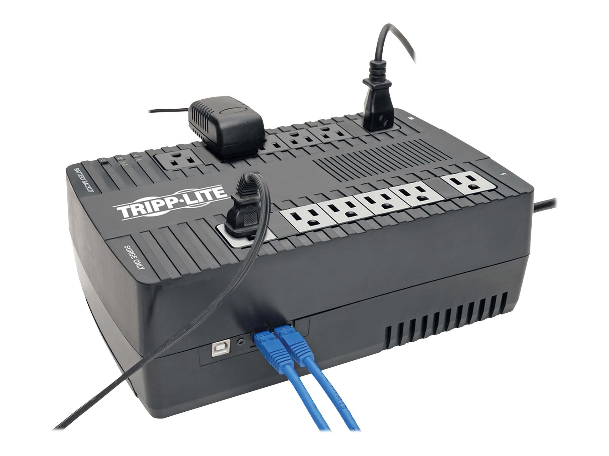 Eaton Tripp Lite Series UPS 750VA 450W Desktop Battery Back Up AVR 50/60Hz Compact 120V USB RJ11 - UPS - CA 120 V - 450 vatios - 750 VA - conectores de salida: 12-5