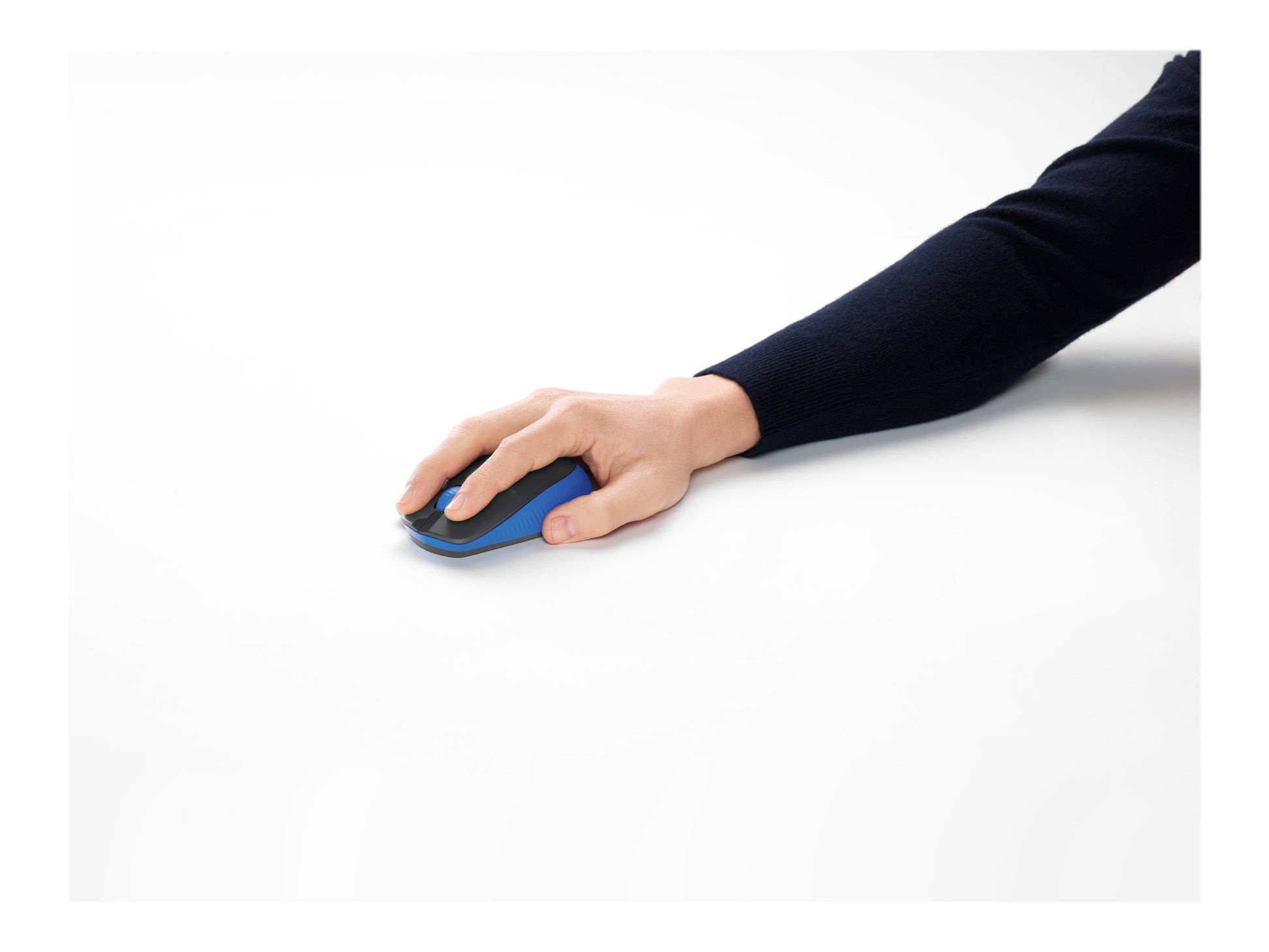 Logitech M190 - Ratón - óptico - 3 botones - inalámbrico - receptor inalámbrico USB - azul-3