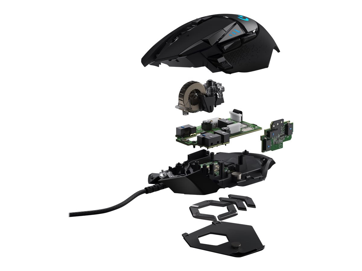 Logitech Gaming Mouse G502 (Hero) - Ratón - óptico - 11 botones - cableado - USB-12