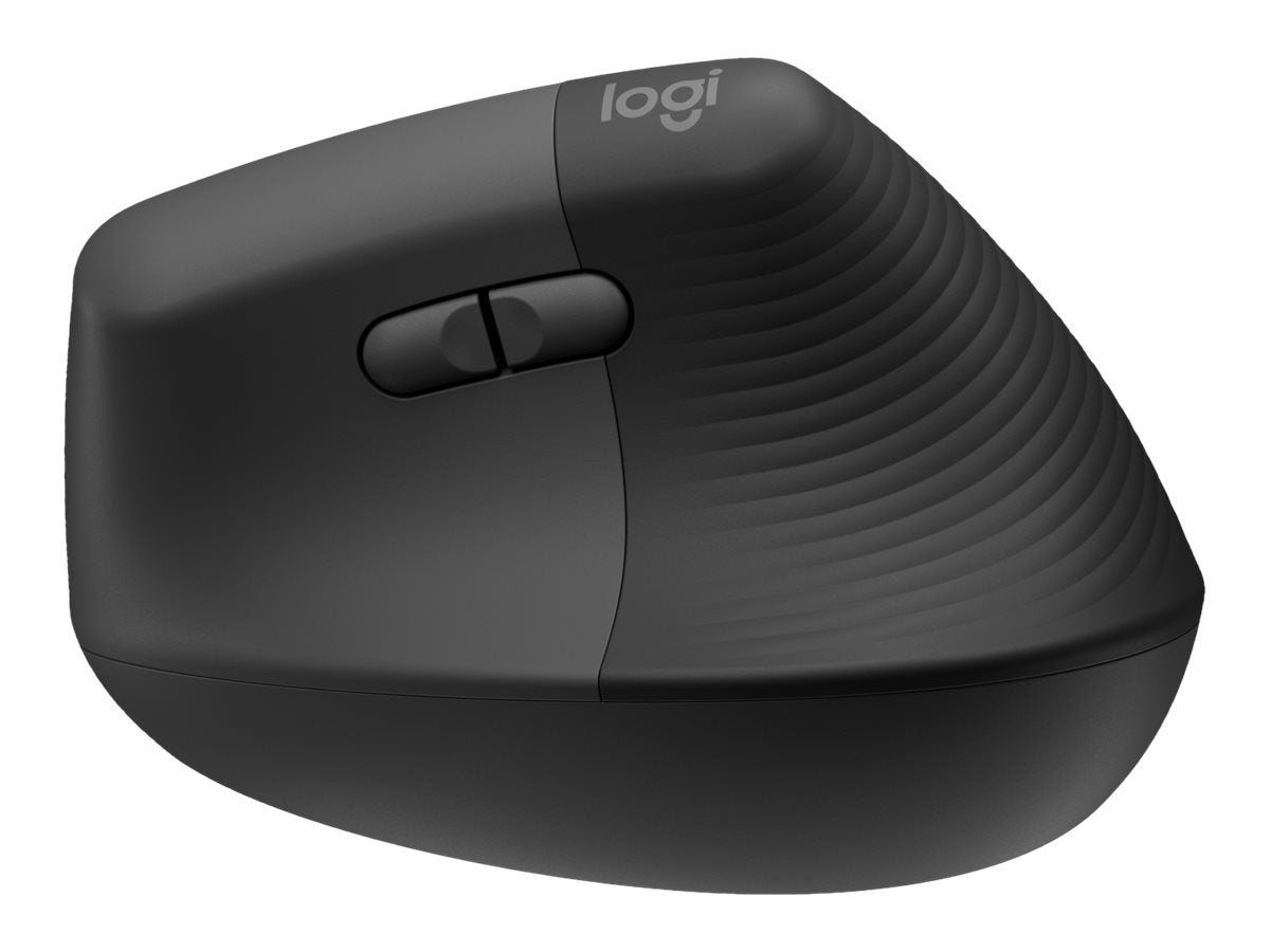 Logitech Lift Vertical Ergonomic Mouse - Ratón vertical - ergonómico - 6 botones - inalámbrico - 2.4 GHz, Bluetooth - receptor de USB Logitech Logi Bolt - grafito-5