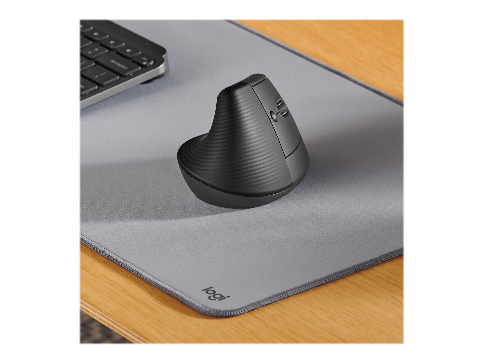 Logitech Lift Vertical Ergonomic Mouse - Ratón vertical - ergonómico - 6 botones - inalámbrico - 2.4 GHz, Bluetooth - receptor de USB Logitech Logi Bolt - grafito-3
