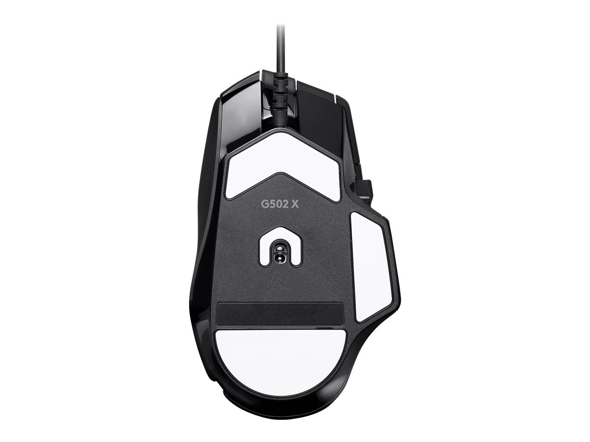 Logitech G502 X Wired Gaming Mouse - LIGHTFORCE hybrid optical-mechanical primary switches, HERO 25K gaming sensor, compatible with PC - macOS/Windows - Black - Ratón - óptico - cableado - USB - negro-13