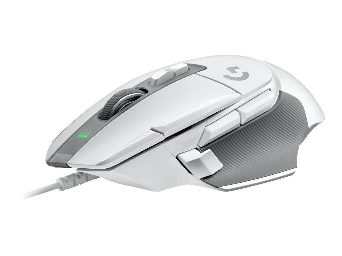Logitech G502 X Wired Gaming Mouse - LIGHTFORCE hybrid optical-mechanical primary switches, HERO 25K gaming sensor, compatible with PC - macOS/Windows - White - Ratón - óptico - cableado - USB - blanco-15