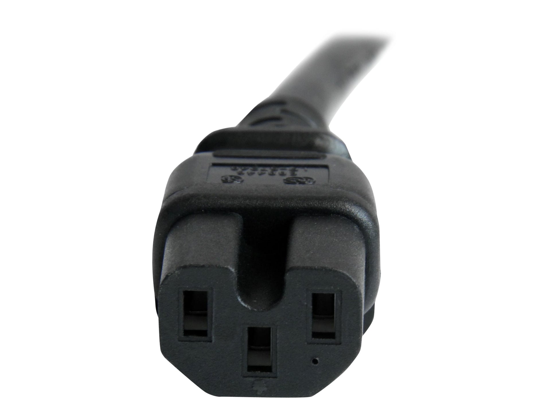 StarTech.com Cable 91cm 14 AWG Adaptador Jumper Bridge IEC C14 a IEC C15 para Servidor UPS - Cable de alimentación - IEC 60320 C14 a IEC 60320 C15 - CA 250 V - 90 cm - moldeado - negro-6