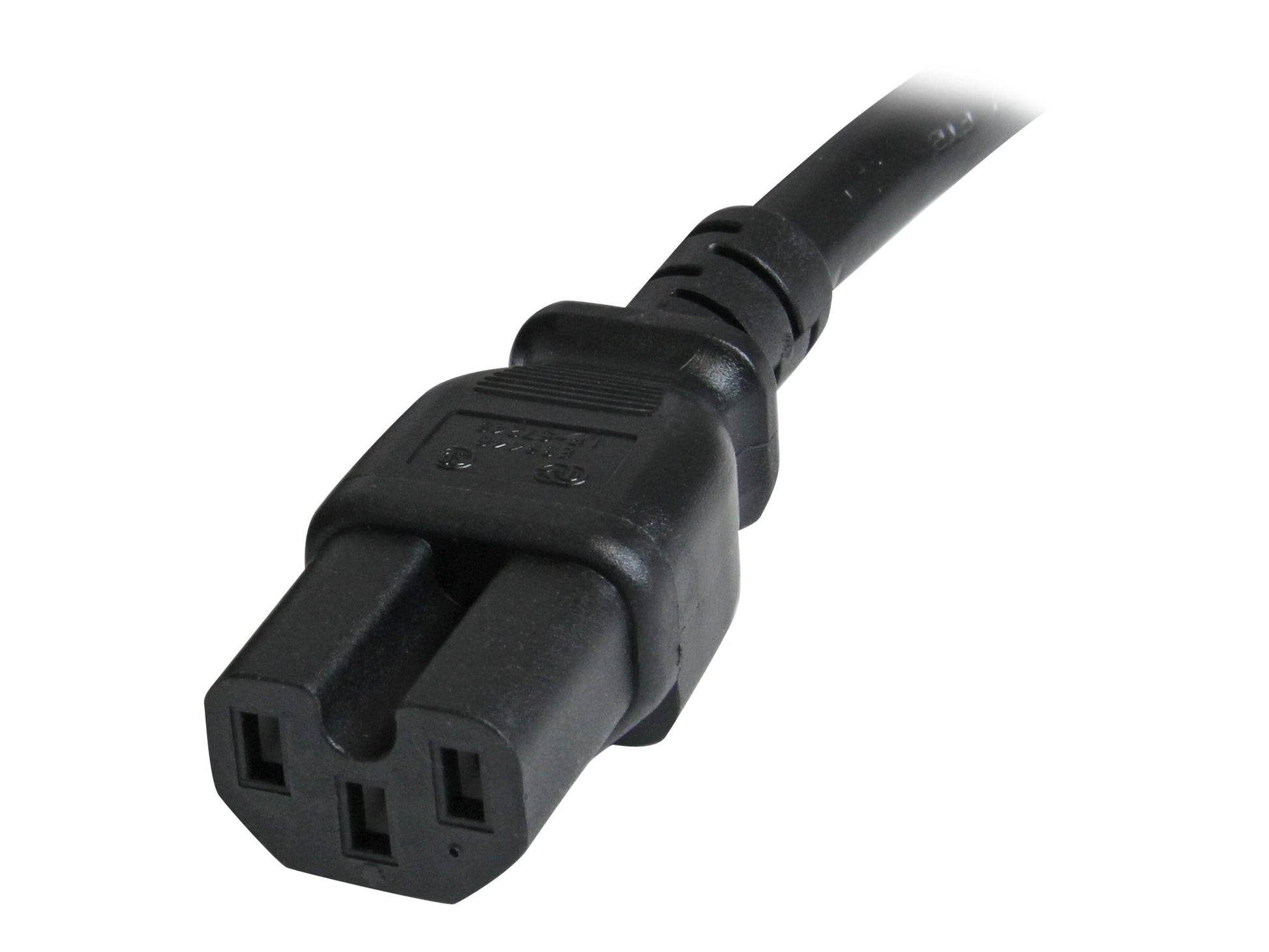 StarTech.com Cable 91cm 14 AWG Adaptador Jumper Bridge IEC C14 a IEC C15 para Servidor UPS - Cable de alimentación - IEC 60320 C14 a IEC 60320 C15 - CA 250 V - 90 cm - moldeado - negro-9