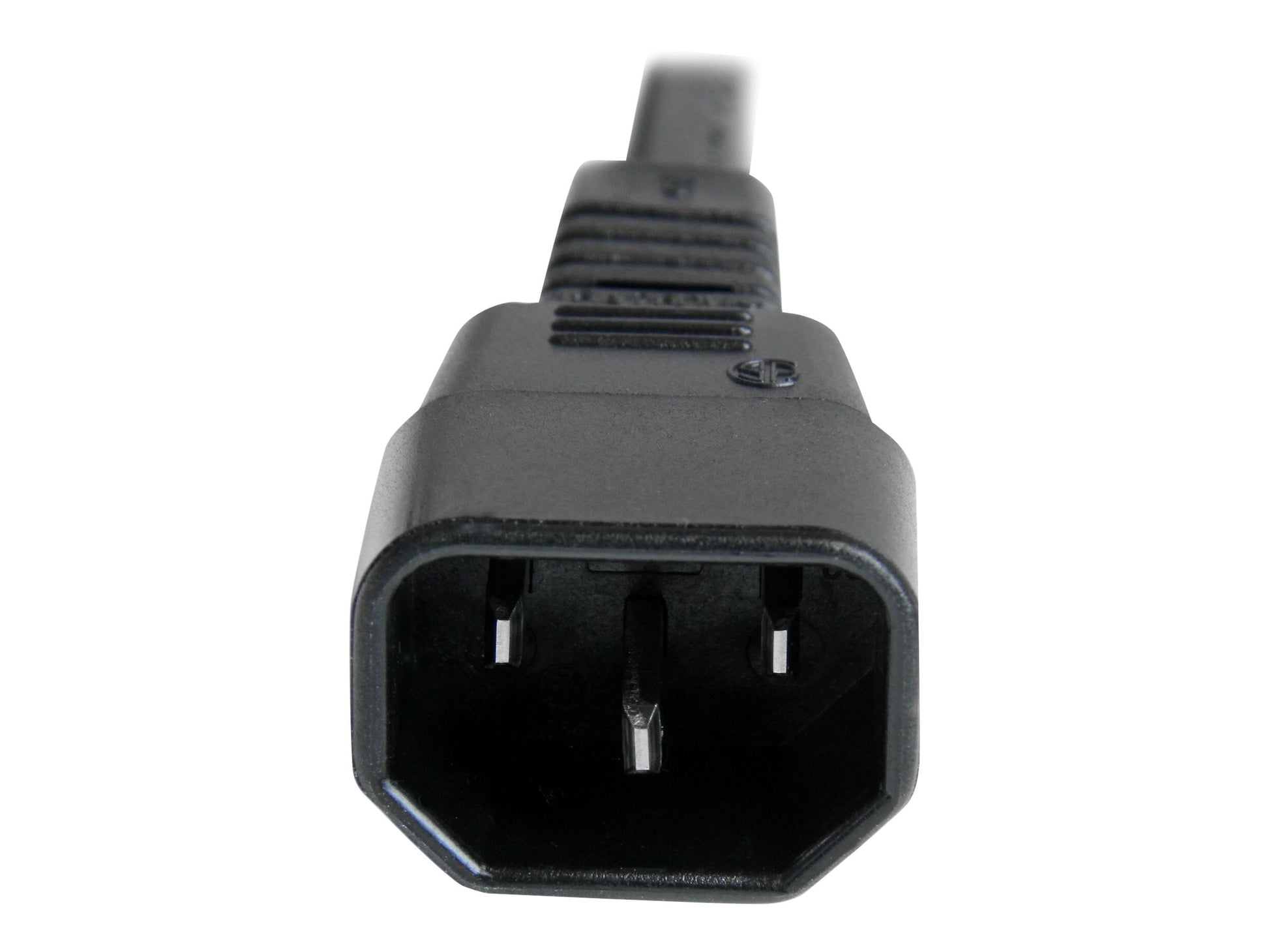 StarTech.com Cable 91cm 14 AWG Adaptador Jumper Bridge IEC C14 a IEC C15 para Servidor UPS - Cable de alimentación - IEC 60320 C14 a IEC 60320 C15 - CA 250 V - 90 cm - moldeado - negro-11