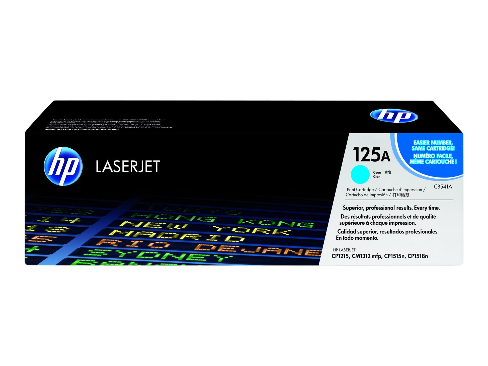 HP 125A - Cián - original - LaserJet - cartucho de tóner (CB541A) - para Color LaserJet CM1312 MFP, CP1215, CP1217, CP1515n, CP1518ni-4