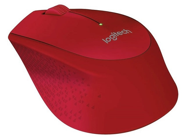 Logitech M280 - Ratón - diestro - óptico - 3 botones - inalámbrico - 2.4 GHz - receptor inalámbrico USB - rojo-1