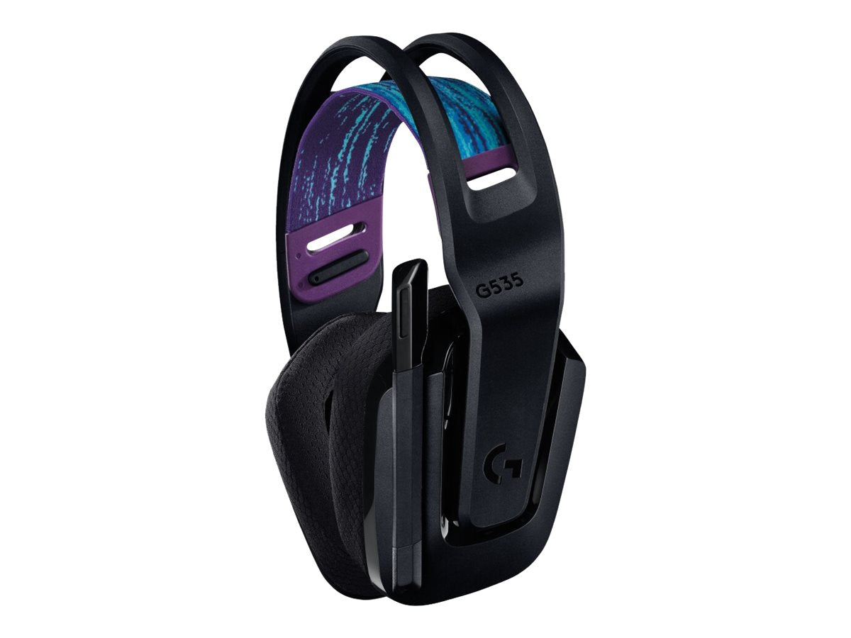 Logitech G535 LIGHTSPEED Wireless Gaming Headset - Lightweight on-ear headphones, flip to mute mic, stereo, compatible with PC, PS4, PS5, USB rechargeable - Black - Auricular - tamaño completo - LIGHTSPEED - inalámbrico - certificado Discord-19