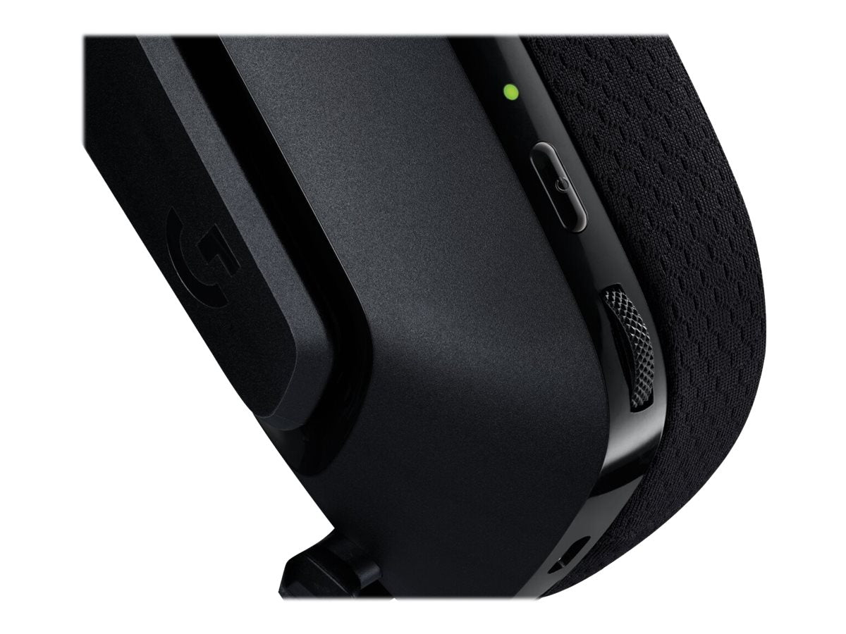 Logitech G535 LIGHTSPEED Wireless Gaming Headset - Lightweight on-ear headphones, flip to mute mic, stereo, compatible with PC, PS4, PS5, USB rechargeable - Black - Auricular - tamaño completo - LIGHTSPEED - inalámbrico - certificado Discord-2